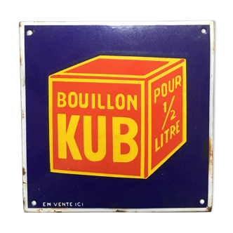 Enamelled plate "Broth Kubord"
