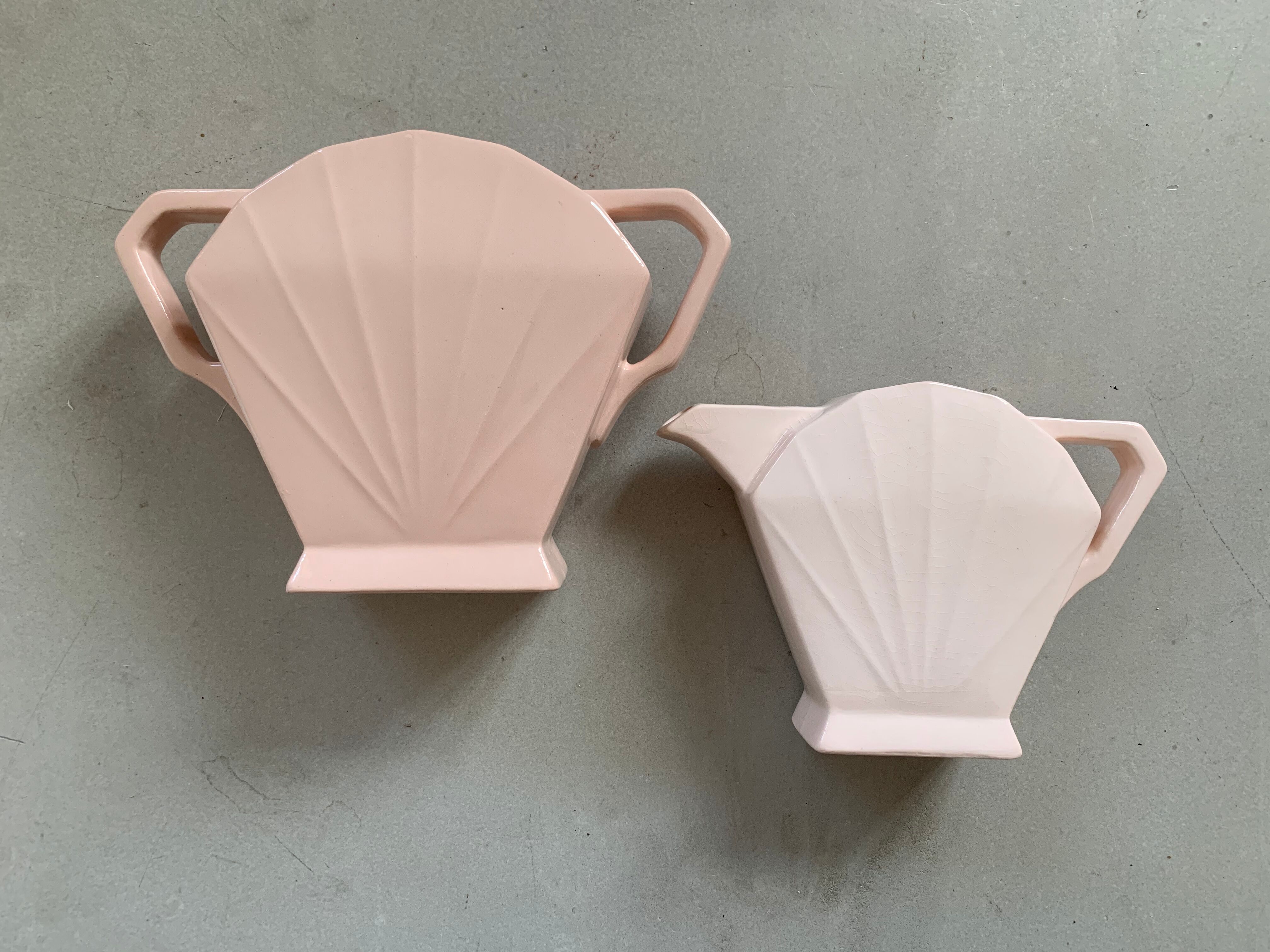 Ensemble vase et pichet art déco