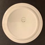 9 assiettes plates Salins Terre de Fer, modèle Christian, 1920