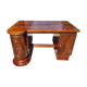 Bureau art deco en noyer 3 tiroirs et une porte