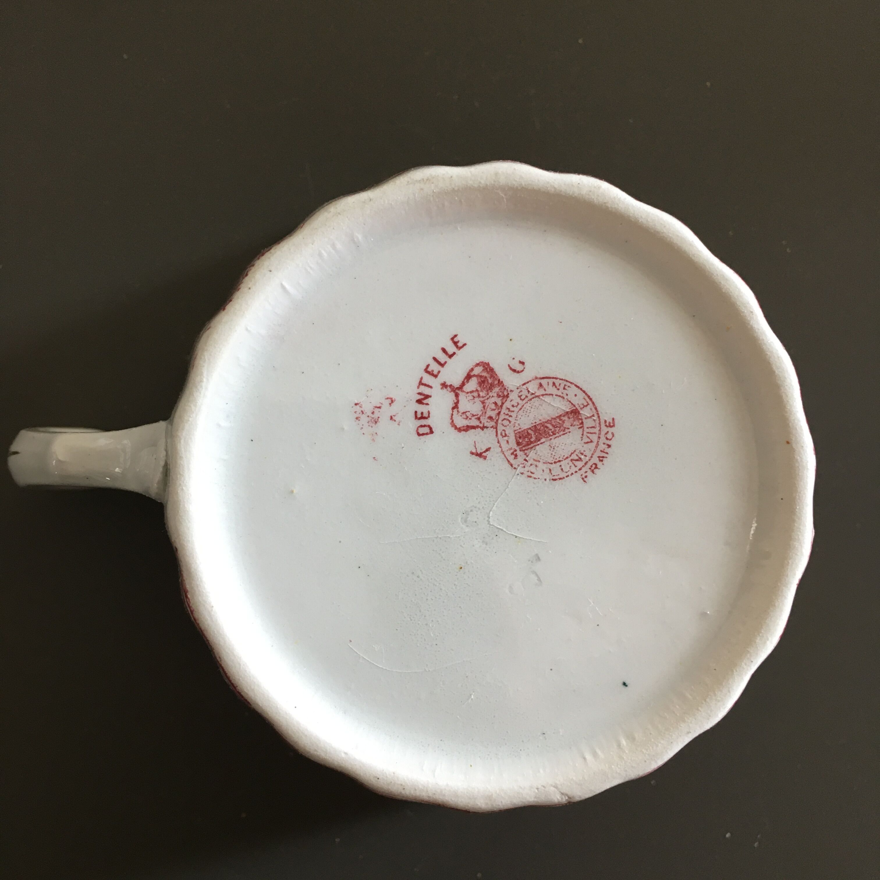 Luneville cup and saucer