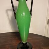 Green vase degué 38 cm