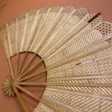 Giant bamboo and cane fan
