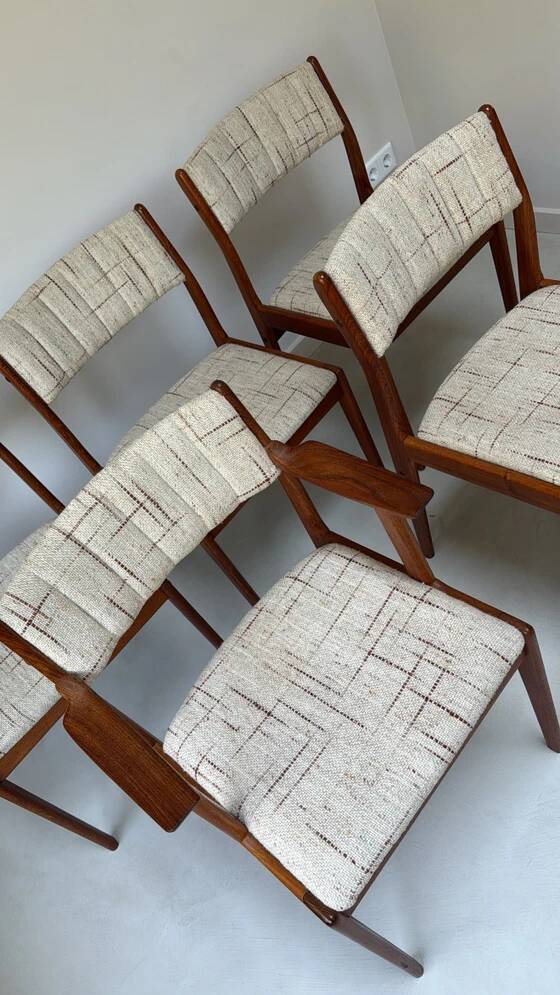 Vintage Danish dining set table and chairs