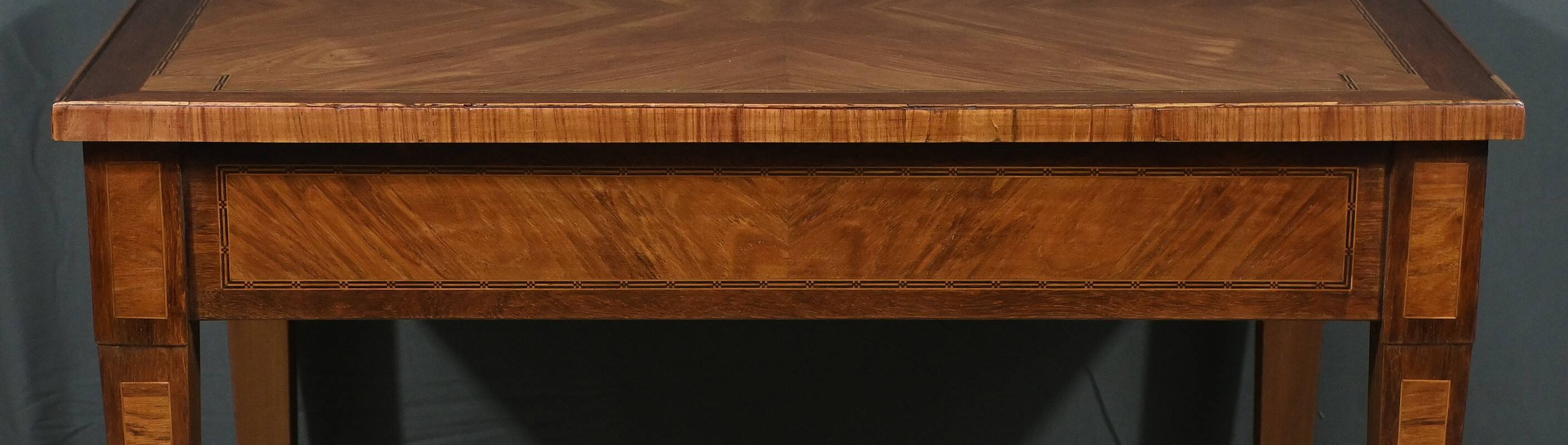 Small Marquetry Desk Table, Louis XVI style – 2nd part of the 19th century