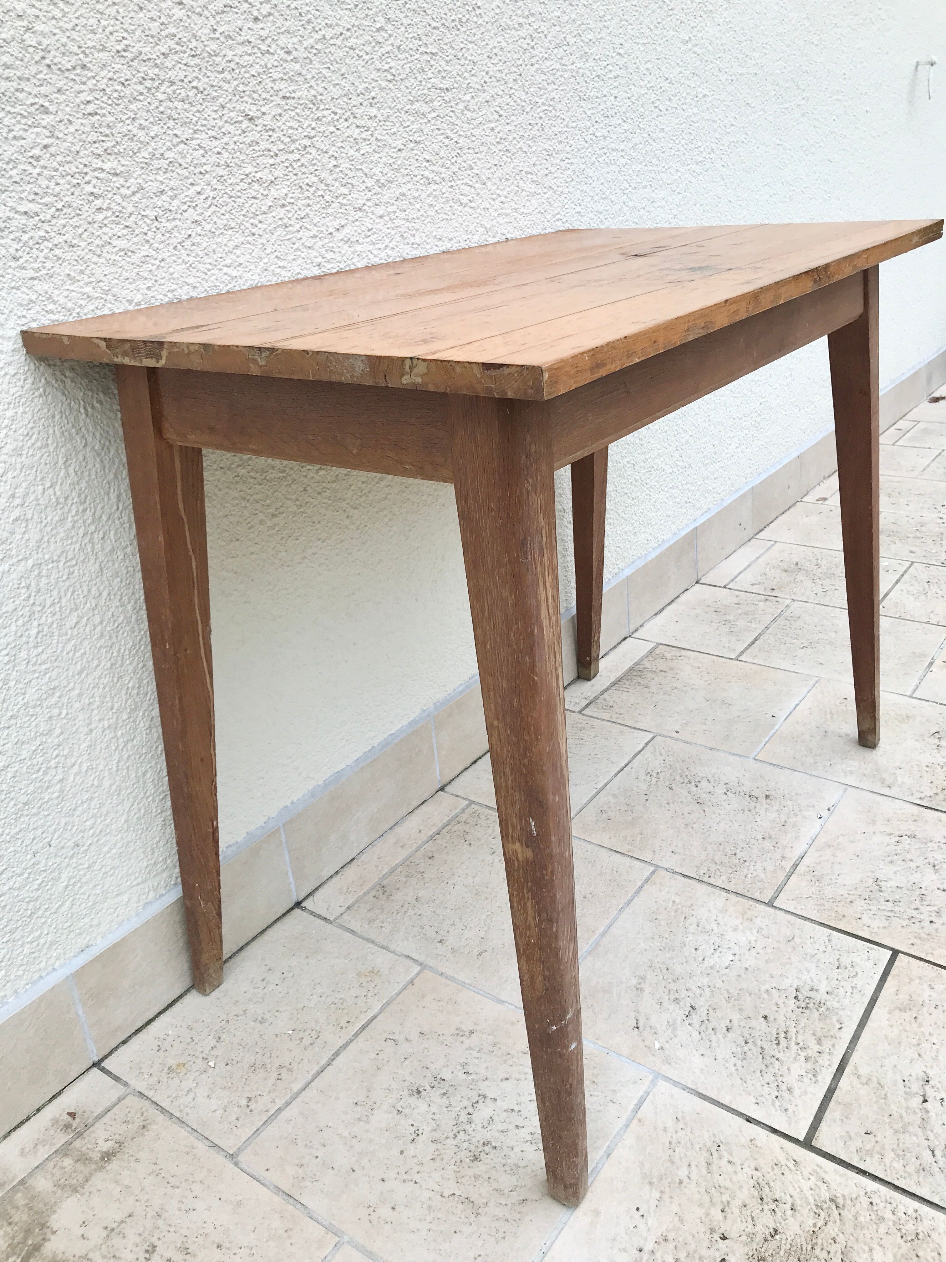 Small desk table feet vintage compass feet