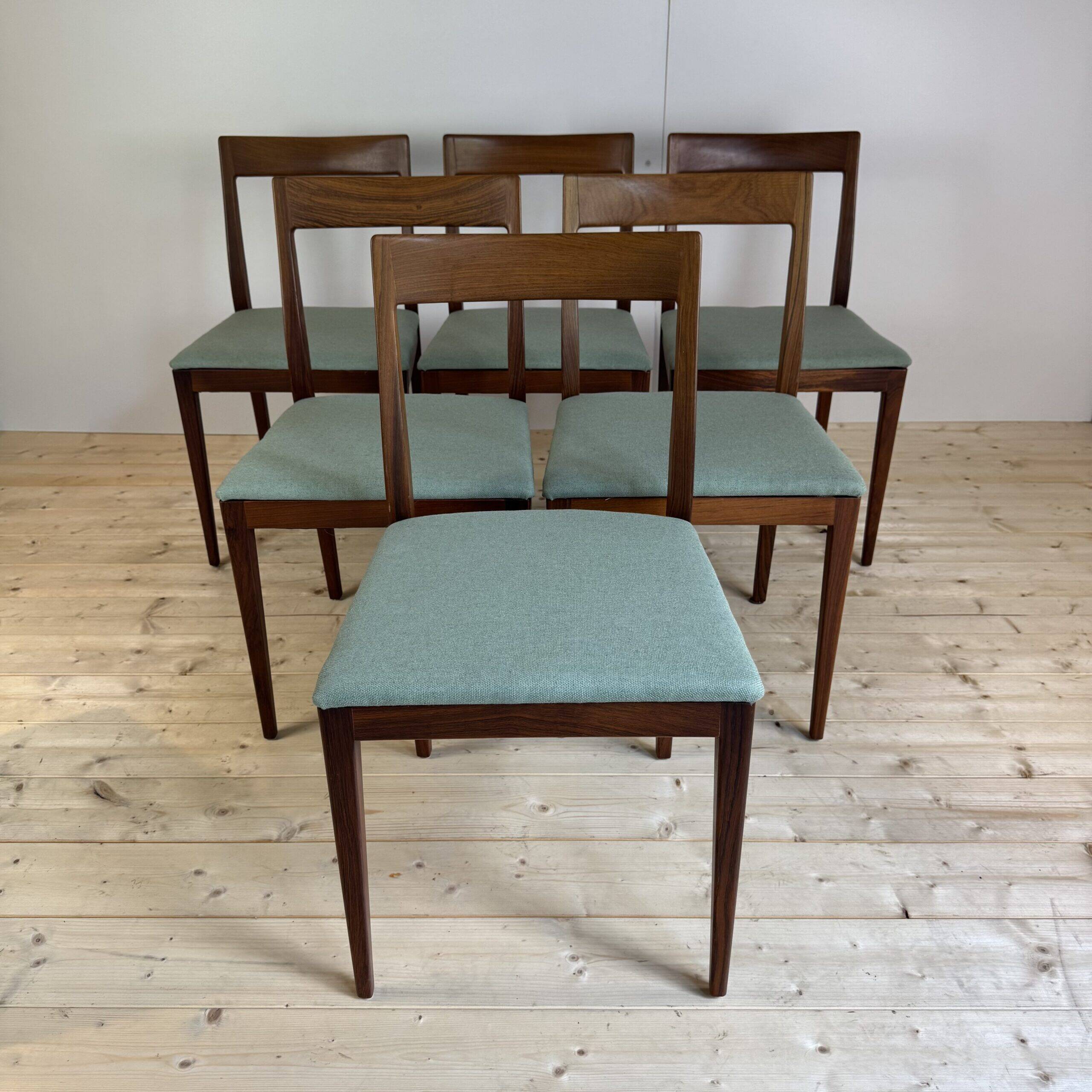 Set of six chairs, Denmark 1960s