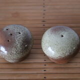 Vintage sandstone salt and pepper shaker