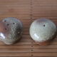 Vintage sandstone salt and pepper shaker