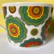 Lot de 2 tasses à thé au motif floral pop 70S de Porcellane Royal