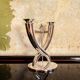 Fleche candelabrum plated in silver by Gio Ponti for Christofle, 1928