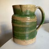 Pitcher in glazed earth of farm Dieulefit folk art early 20th