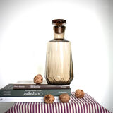 Carafe en verre fumé années 70