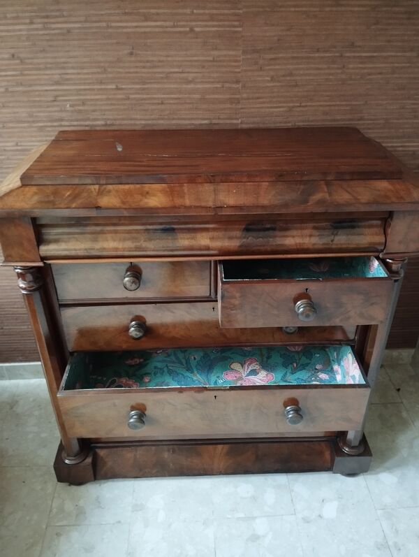 Commode ancienne anglaise en acajou