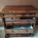 Antique English mahogany chest of drawers