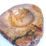 Caramel ocher alabaster ashtray Romano Bianchi Italy