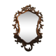 Oak mirror rococo style 81x47cm