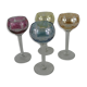 Lot de 4 verres à vin Roemer en verre soufflé