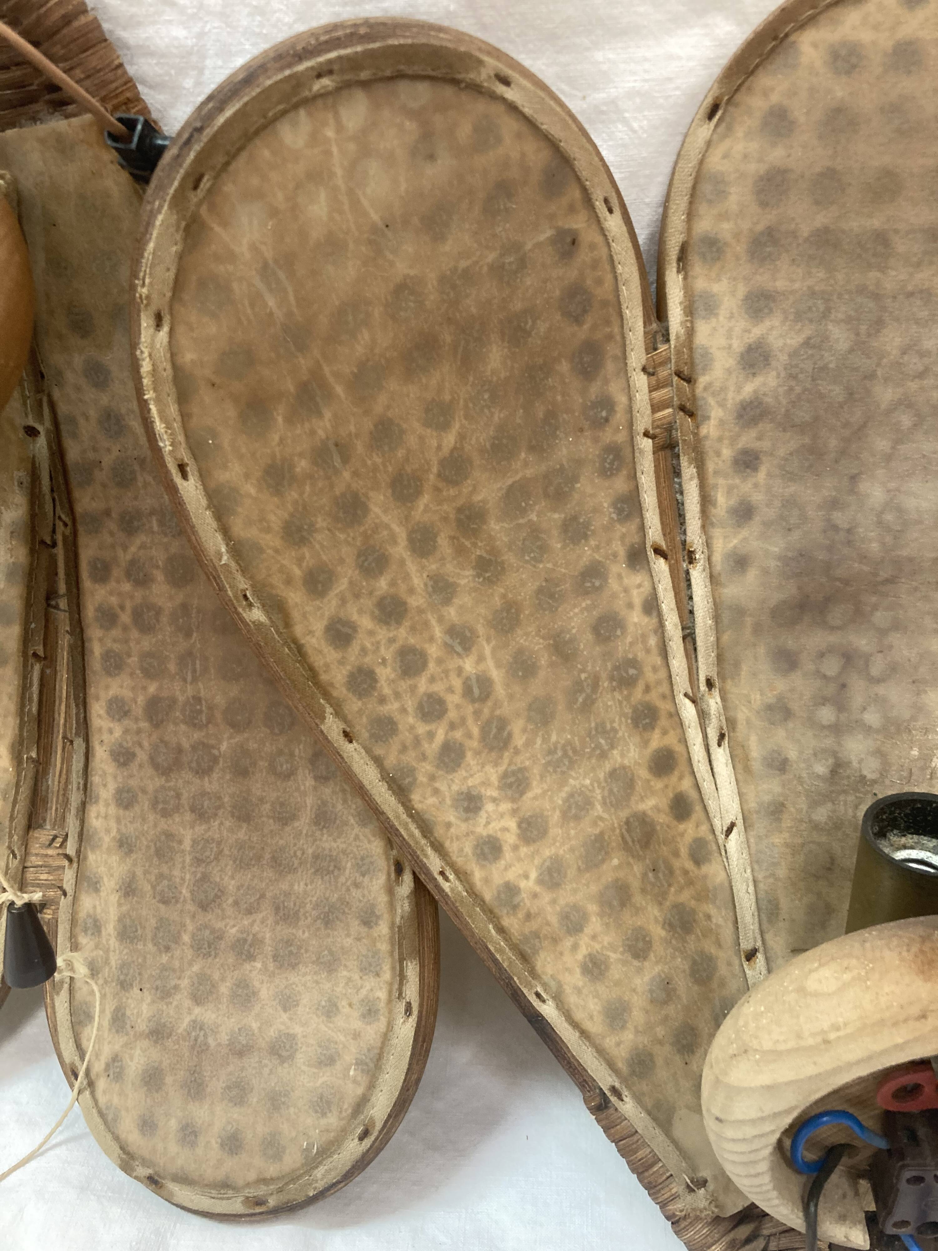 Pair of rattan sconces from 1970/80