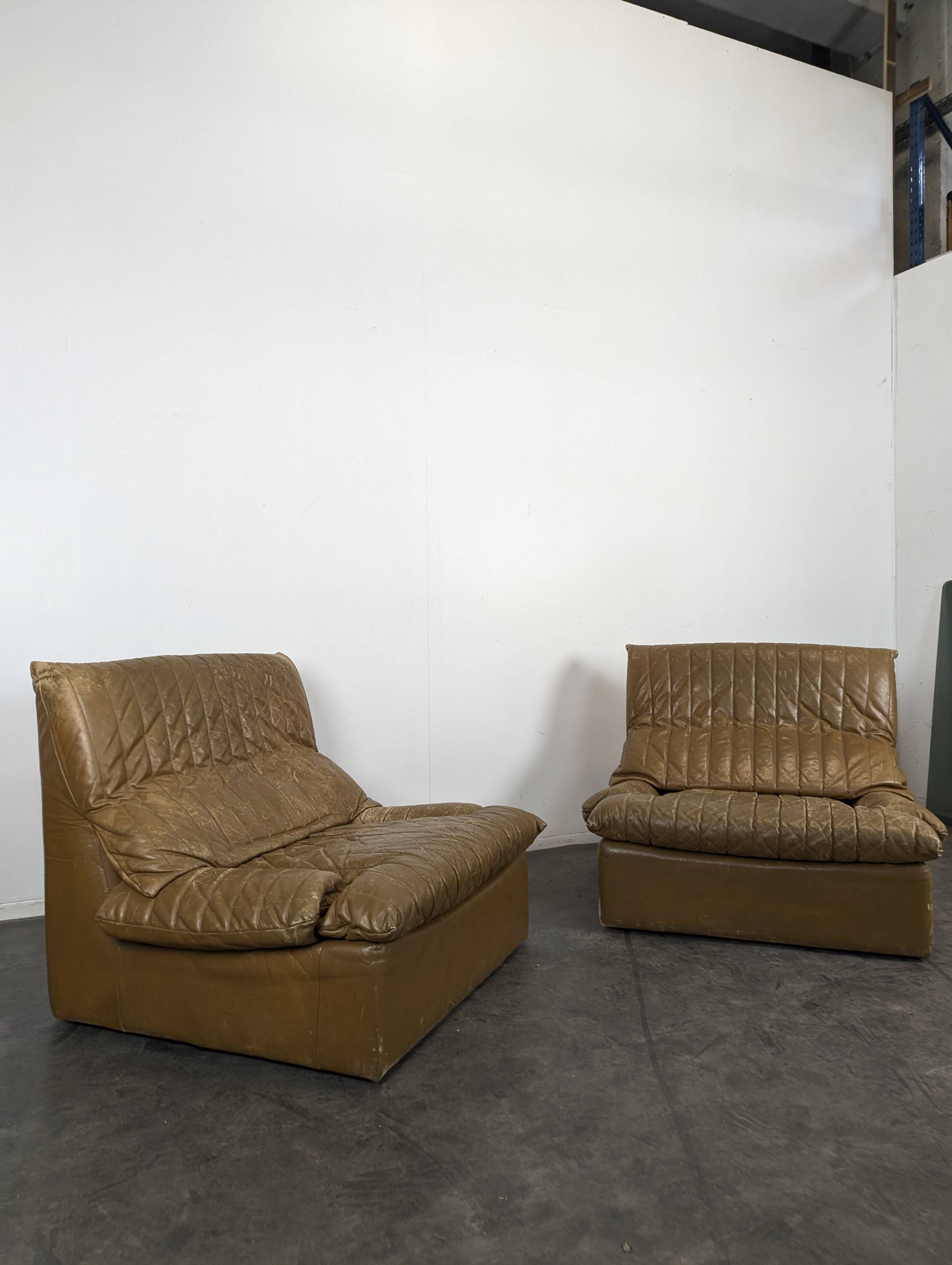 Paire de fauteuils Roche Bobois des années 70