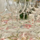 Crystal wine glasses (bud-shaped foot)