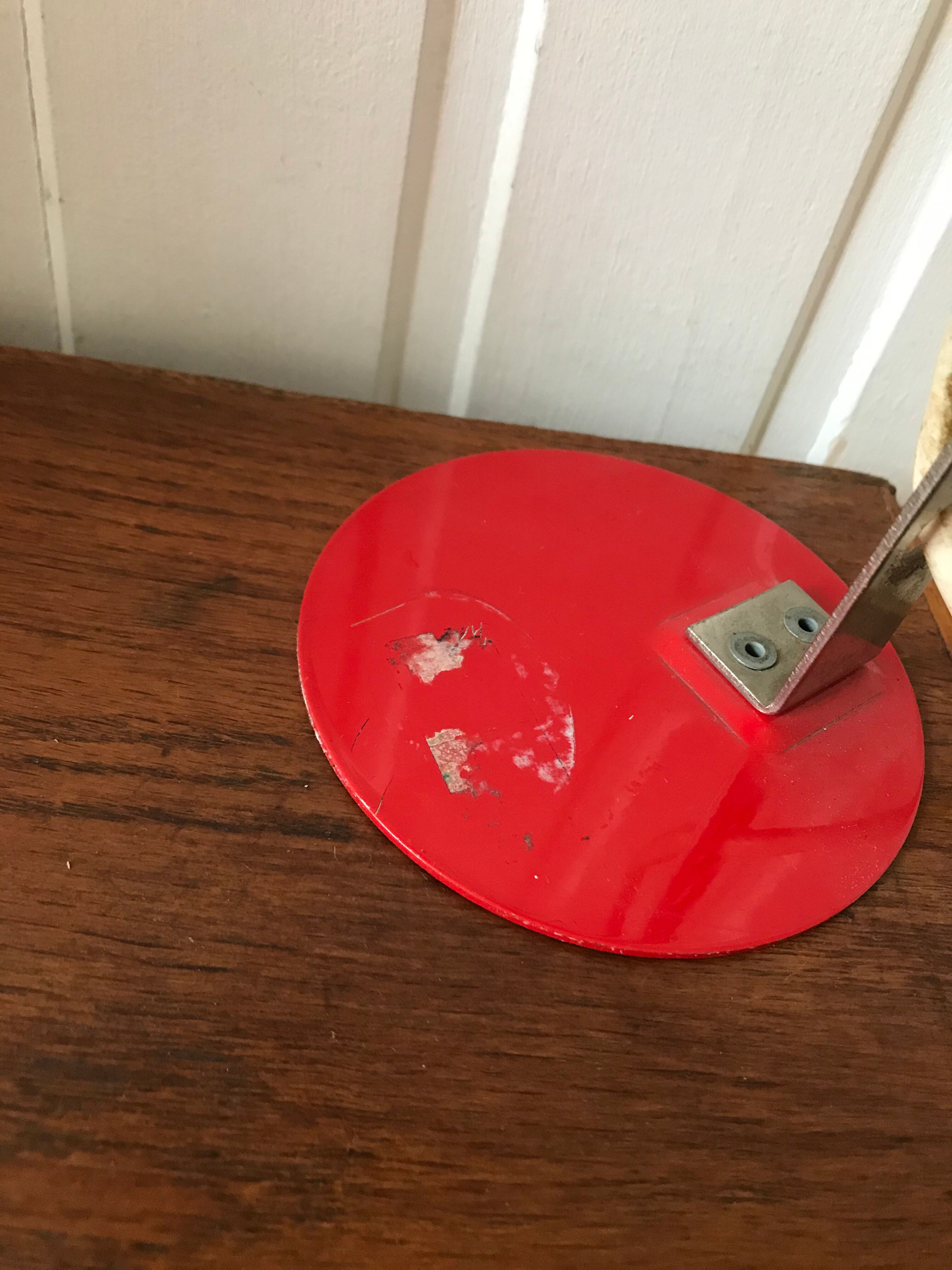 Vintage red lamp 1950