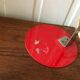 Vintage red lamp 1950