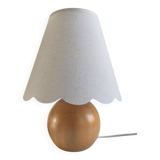 Wooden ball lamp