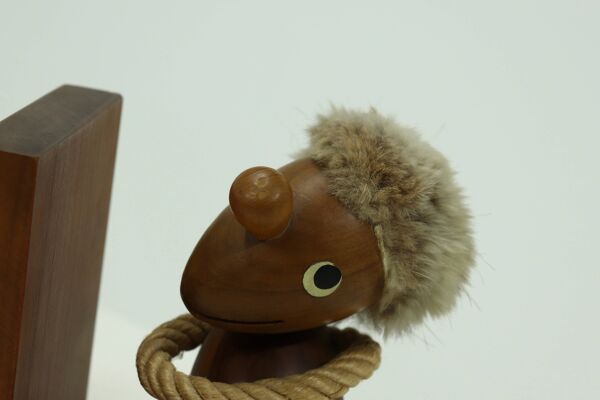 Serre-livres optimistes et pessimistes de Hans Bolling, design danois, années 1960