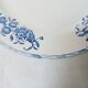 Set of 10 dessert plates, Saint-Amand, iron land, blue flowers