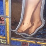 19th century stained glass window “Jesus”