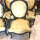 Napoleon III rosewood suite of eight 19th century armchairs