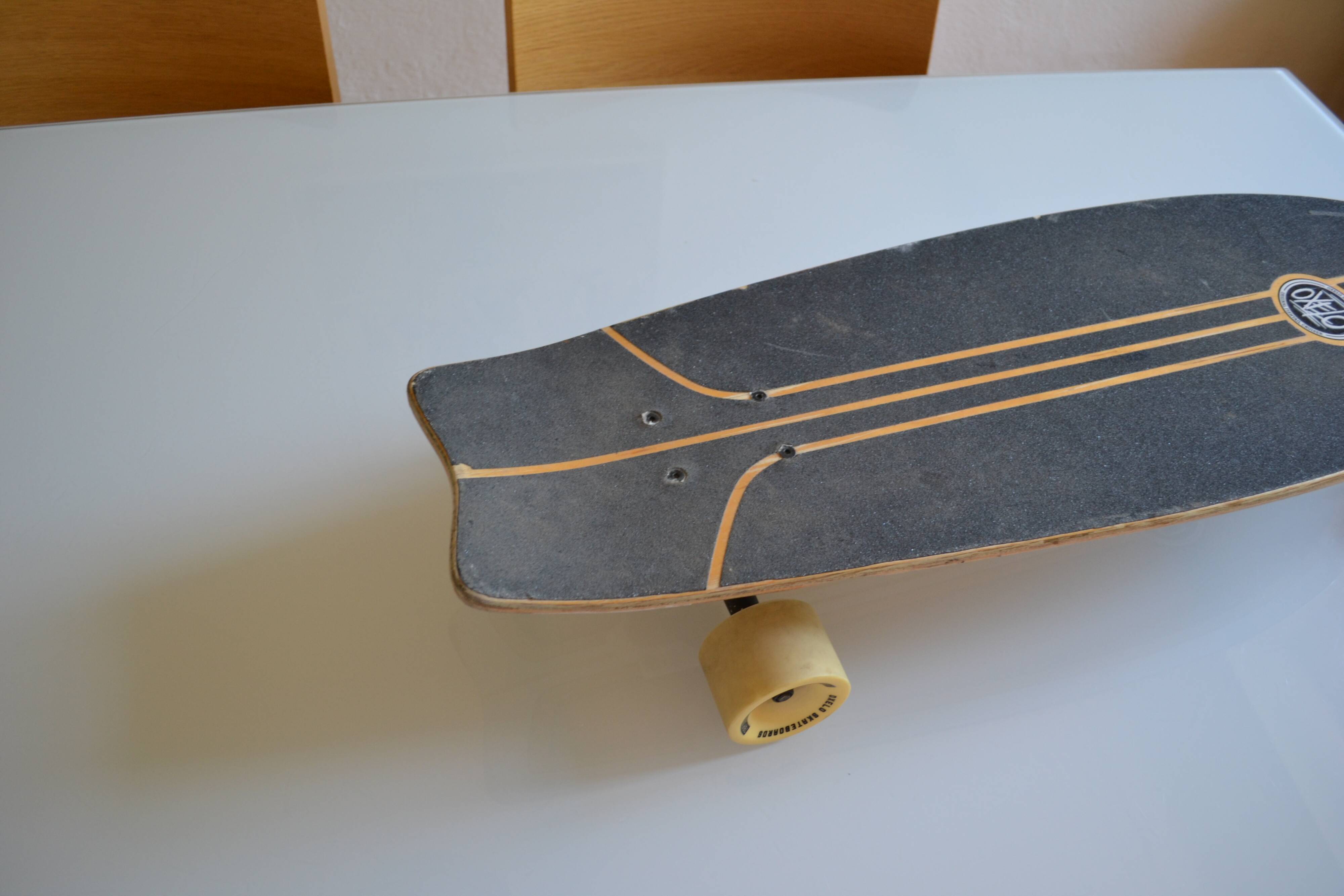 skateboard skate longboard fishtail cruiser oxelo old school style