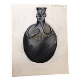 African Pottery Illustration