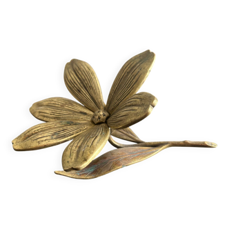 Fleur en laiton vintage