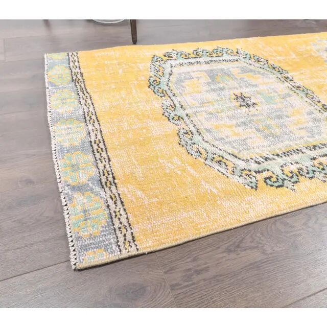 Tapis kilim turc Oushak en laine 80x345