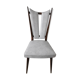 Chaise en skaï blanc des années 60-70