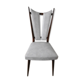 White faux leather chair from the 60s-70s.