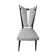 Chaise en skaï blanc des années 60-70