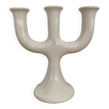 Scandinavian candlestick 3 lights white ceramic