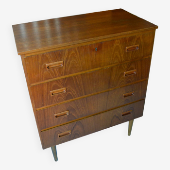 Scandinavian teak chest of drawers from the 60s/70s