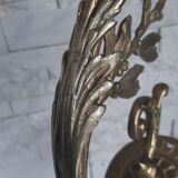 Art deco bronze wall lamp