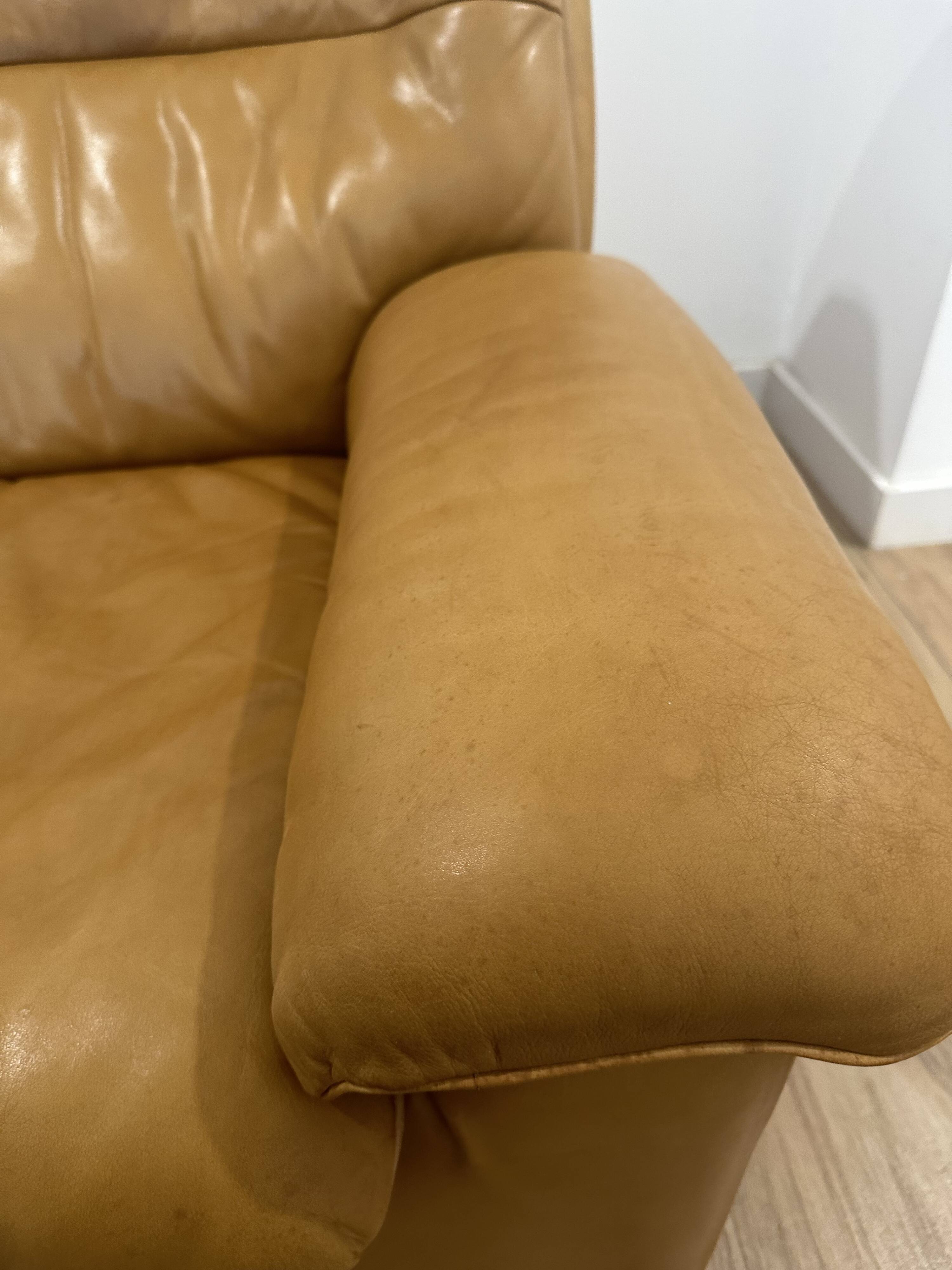 De Sede Leather Sofa Switzerland 1980s