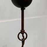 Brutalist Mid-Century Metal Pendant