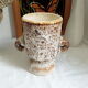 Vase vintage en grès forme libre 1970