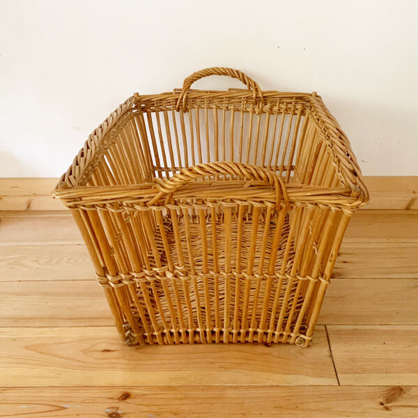 Panière vintage en rotin