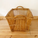 Vintage rattan basket