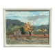 Original Swedish Oil on Panel – "Trees" by H. Jonstad – Signed – Vintage and Framed – 23.5 × 20.5 cm (9.2 × 8 in)
