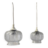 Vintage glass pendant lights - 60s/70s