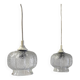 Suspensions vintage en verre - années 60/70